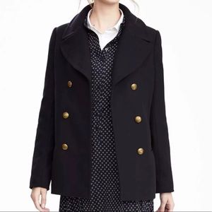 NWOT Banana Republic Navy Wool Peacoat XS